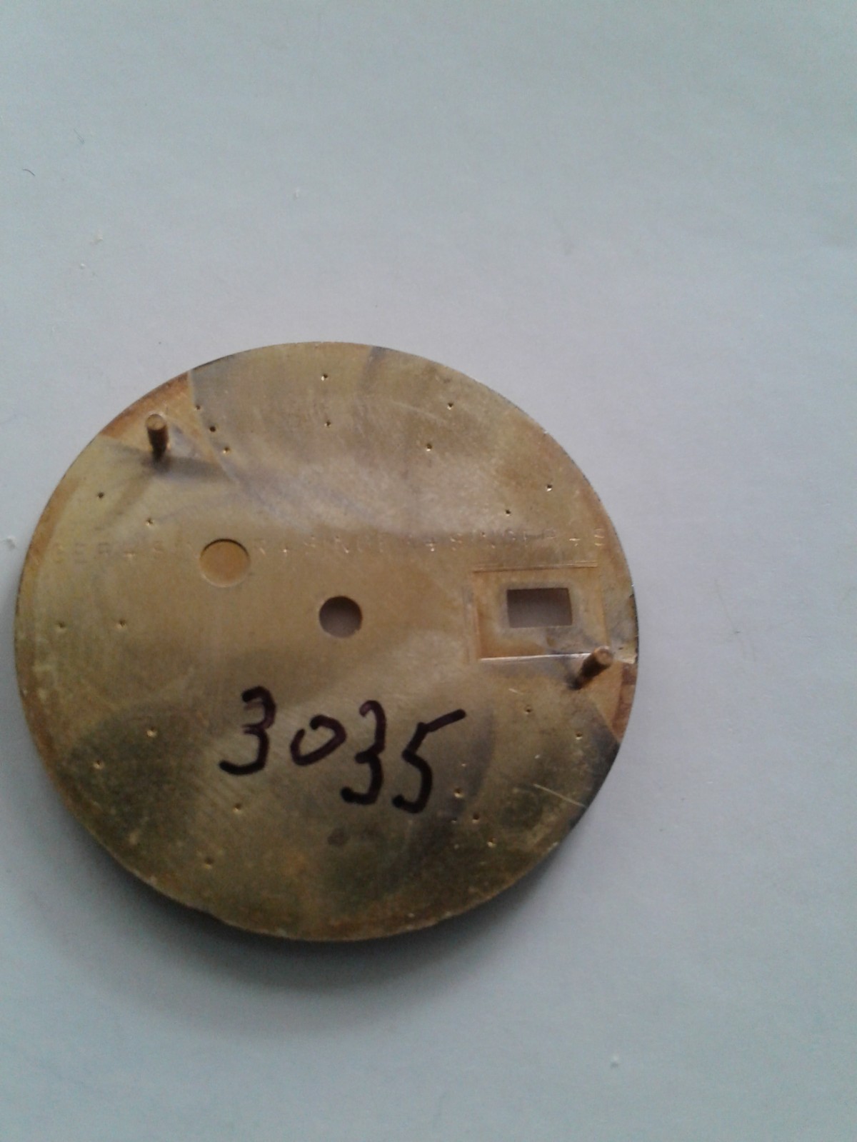 Rolex Champagne Linen Gold Stick Dial For 36mm Datejust Models 16013 16233