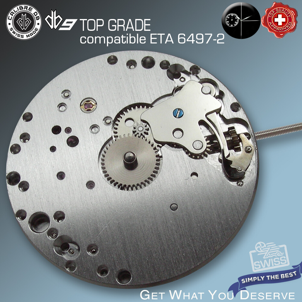 MOVEMENT CALIBRE db9 SB – compatible ETA 6497-2, TOP GRADE HAND WIND SWISS MADE