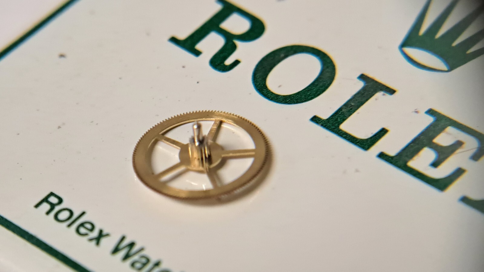 ROLEX 3030 3035 5013 Third Wheel Watch Parts Authentic Pre-owned-slightly rusty