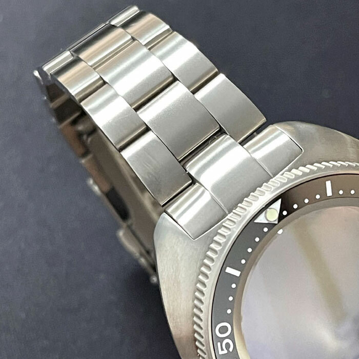 45mm sapphire glass super titanium Watch Case fit NH35 NH36 SKX007/009 200atm