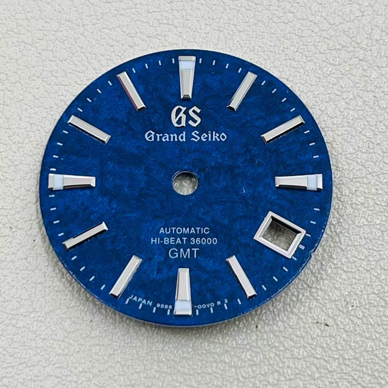 For Seiko 28.5mm Watch Dial Luminous Fit NH34 GMT Movement GS Watches Faces