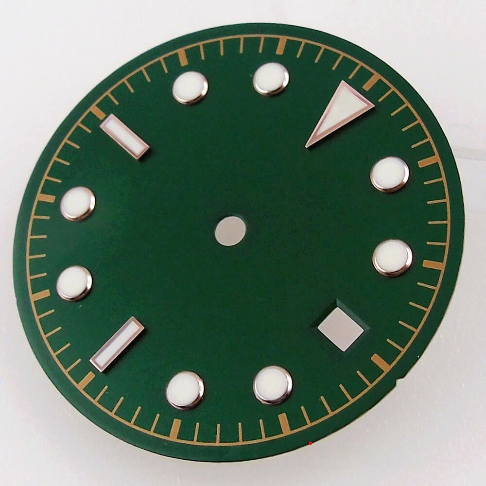 30.5mm Black Blue Green Watch Dial Fits NH35 NH36 MIYOTA 8215 821A 8205 Movement