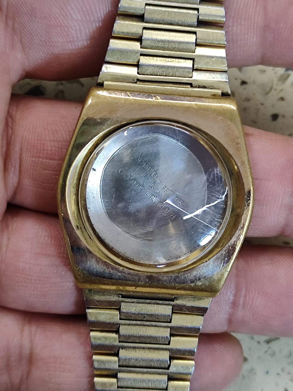 RADO VOYAGER AUTOMATIC Gold Tone CASE Ref 636.3082.2 & bracelet Rado 2836