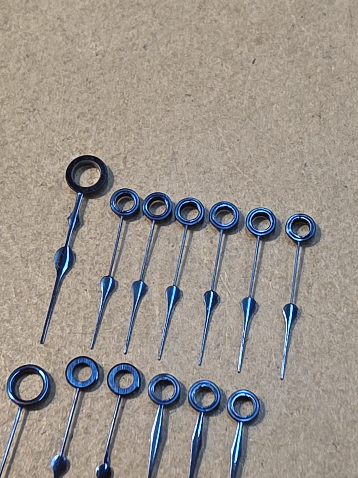Lot Of 13 Mixed American Pocket Watch Spade Hour Hands-18s×2, 16s×11