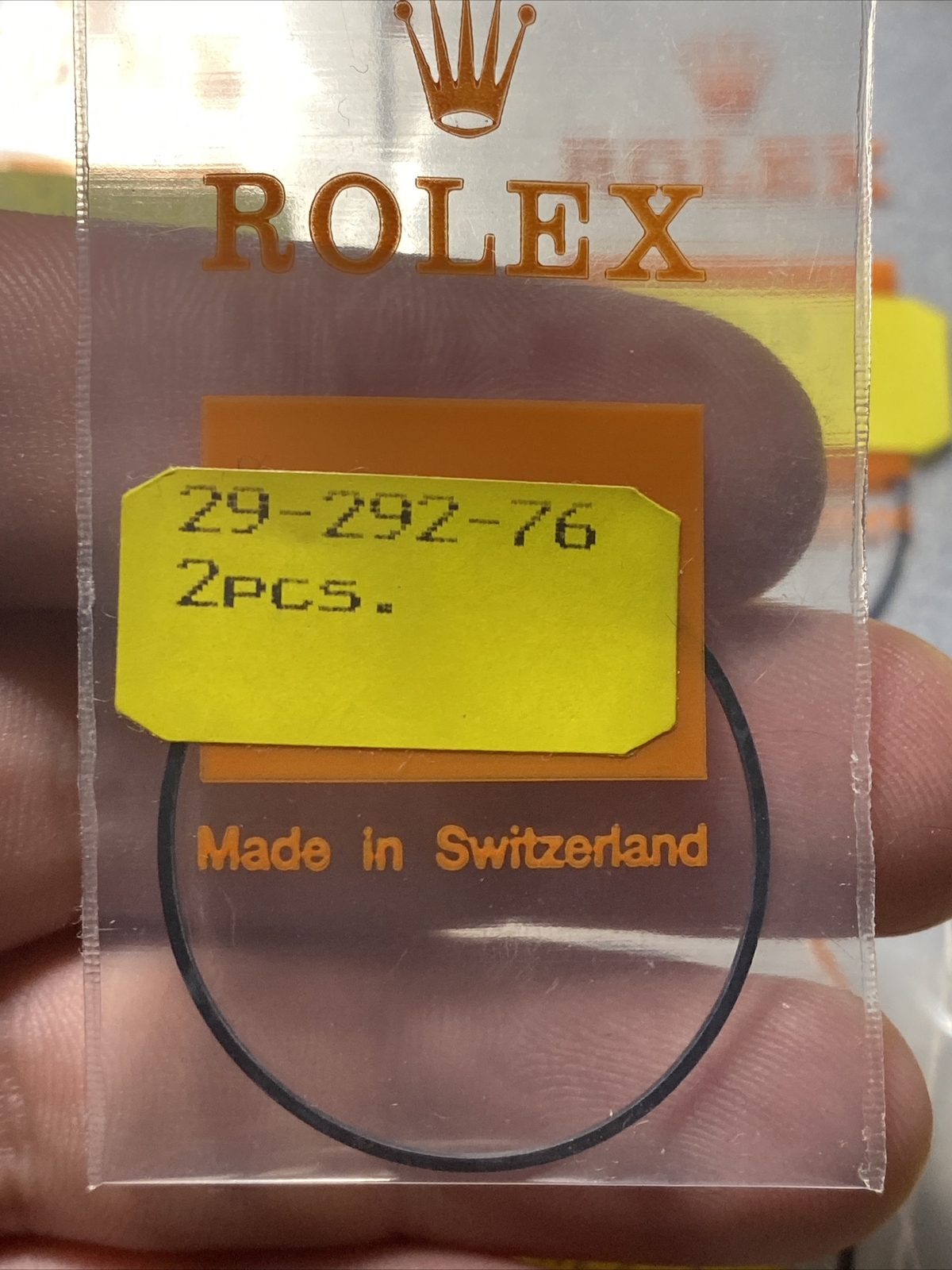 ONE Genuine Rolex Gasket 29-292-76 For Case Back O Ring NOS Open Package Part