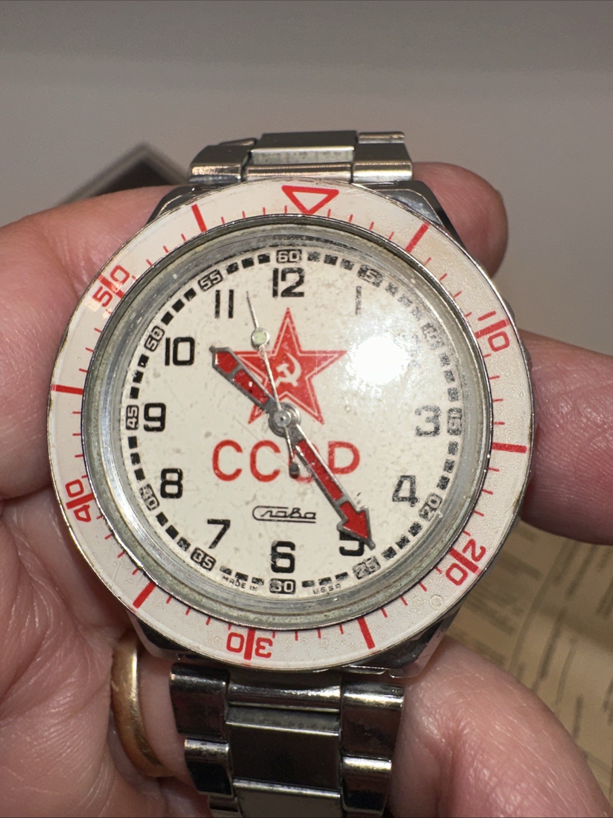 New Battery Slave USSR Made Soviet Russia Quartz Men’s Watch Works!