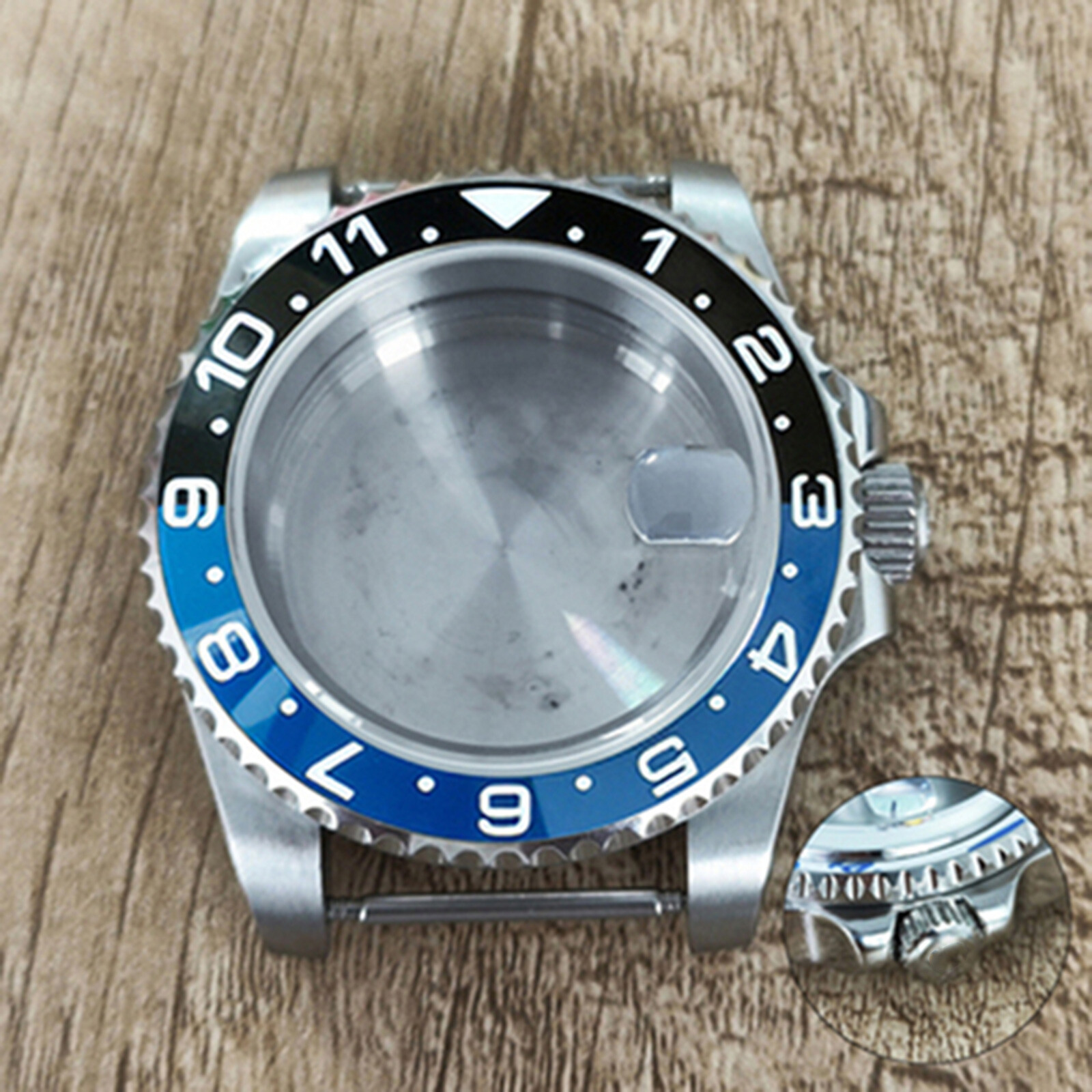 40mm Stainless Steel Watch Case Sapphire Glass Case for NH35 Mechanical Movement