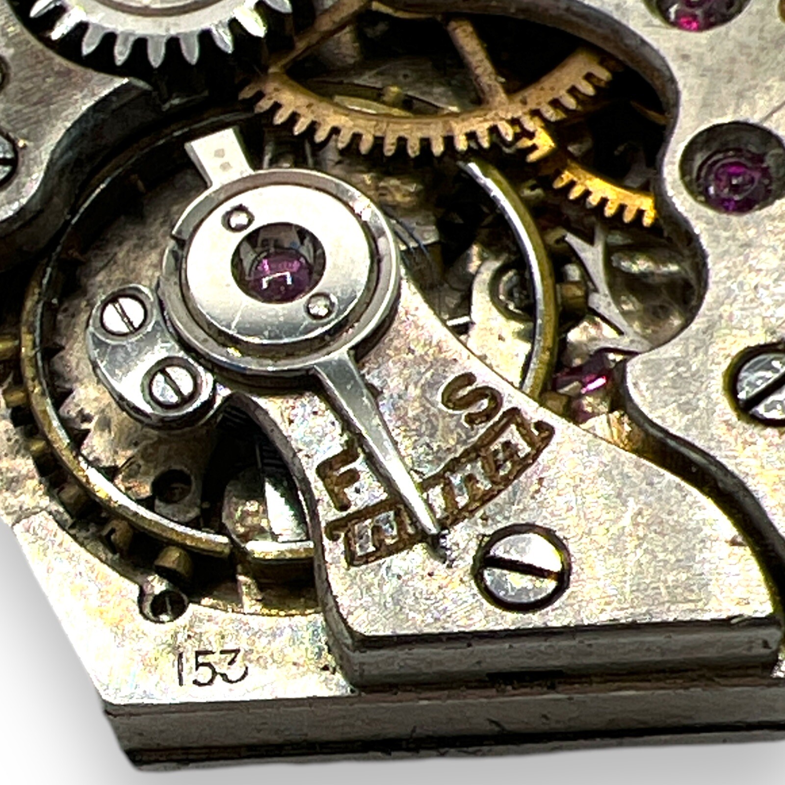 Gruen 153 Watch Movement Year: 1870 Ladies Nice Dial 15J VTG SN: 2966676 Repair