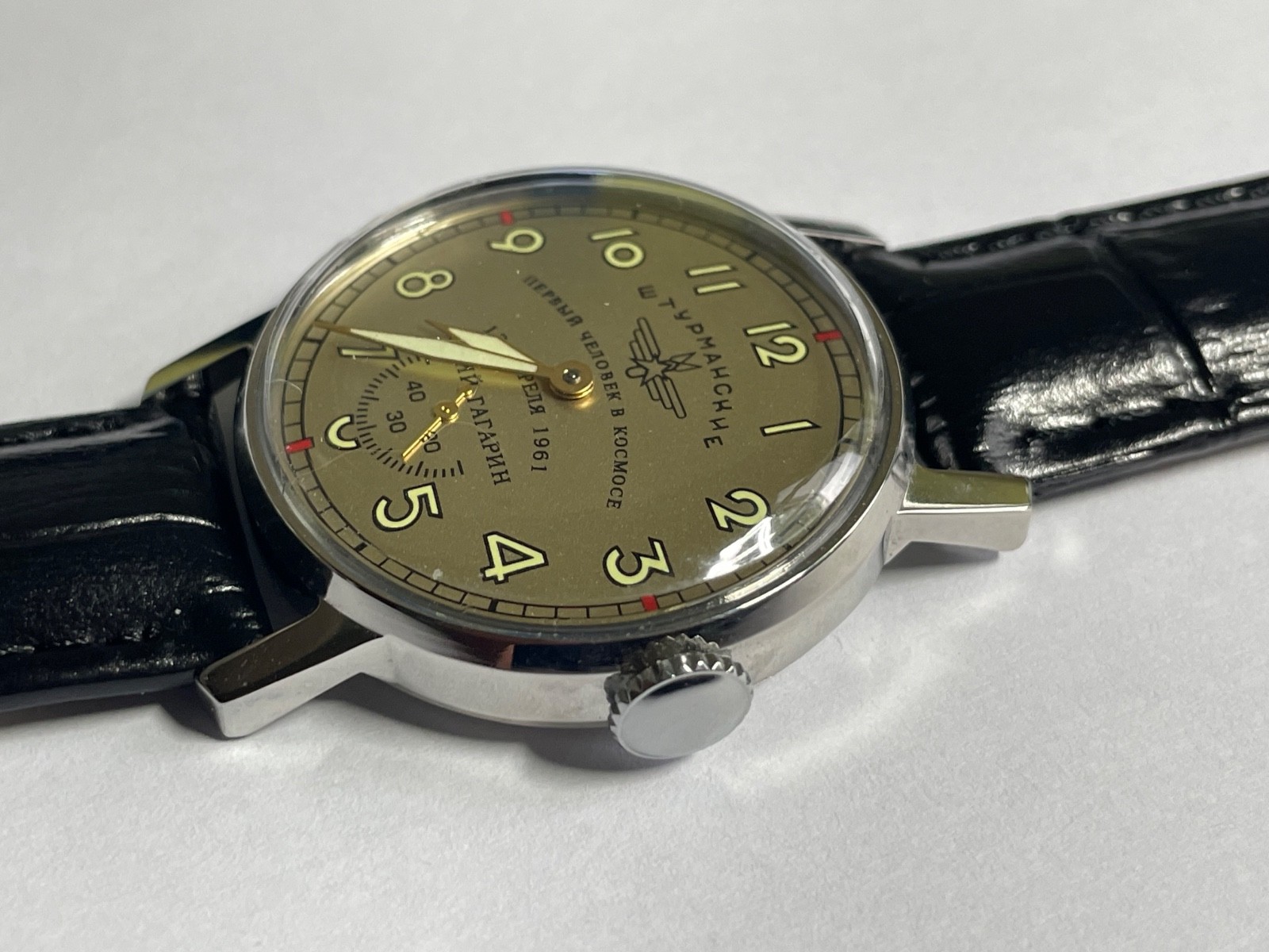 POBEDA SHTURMANSKIE 4kv 56 years MAN WRISTWATCH CH2Z 15 JEWELS mechanism USSR