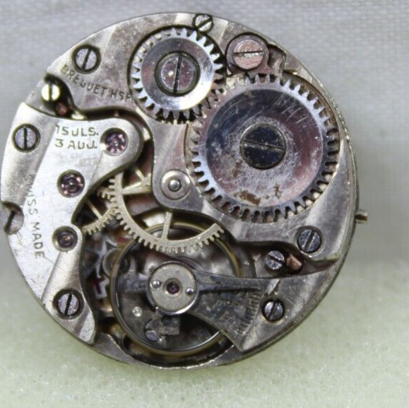 Breguet HSPG 15J Swiss Wristwatch Movement 21.4 mm. Repair/Parts