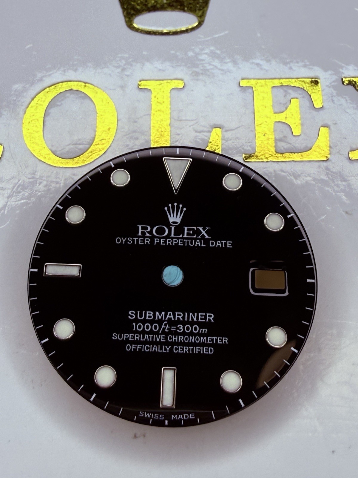 Genuine Rolex Submariner Glossy Black Dial 16800 16610 Swiss Made 3135 3035 Mint