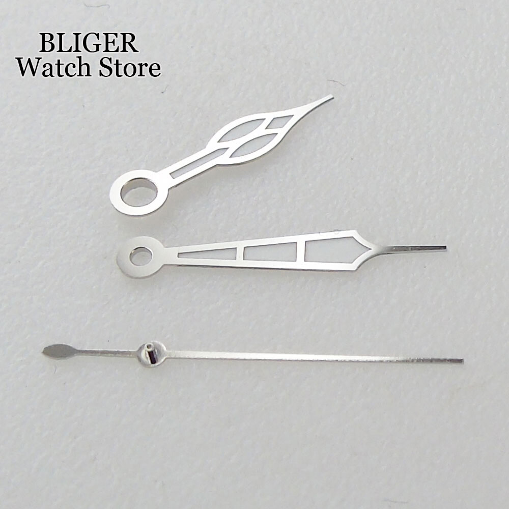 New Luminous Silver Yellow Watch Hand for NH35A NH36A NH70 NH72 NH38 Watch Parts