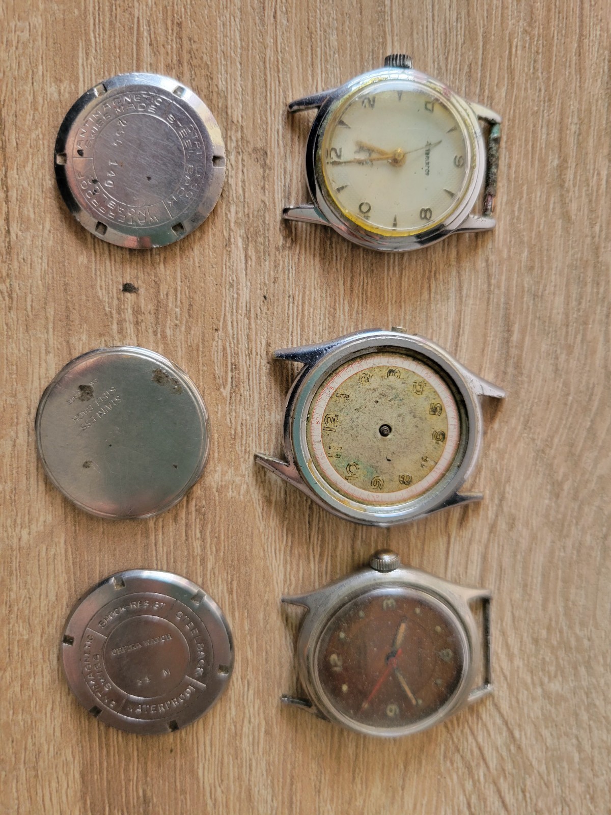 Lot Military Camy,orfina , Starina ,mechanic Movement,vintage For Parts