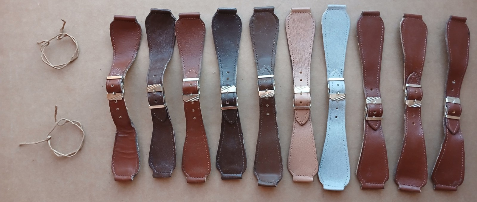vintage soviet watch straps ussr. 10 pieces