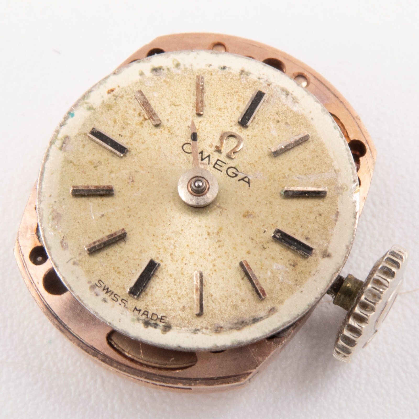 Vintage Omega Caliber 484 17-Jewel 2-Adjustment Wristwatch Movement, Runs