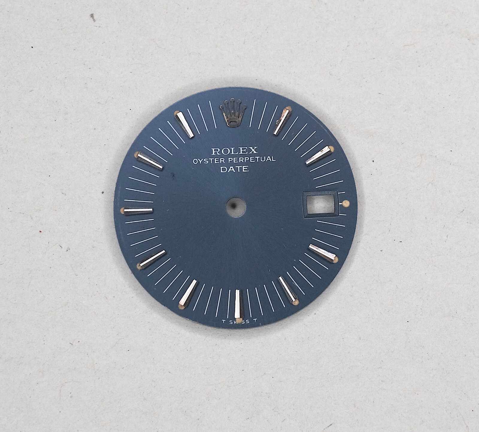 ROLEX Date 26mm Lady BLUE 6916 6917 6919 Dial Vintage Radial