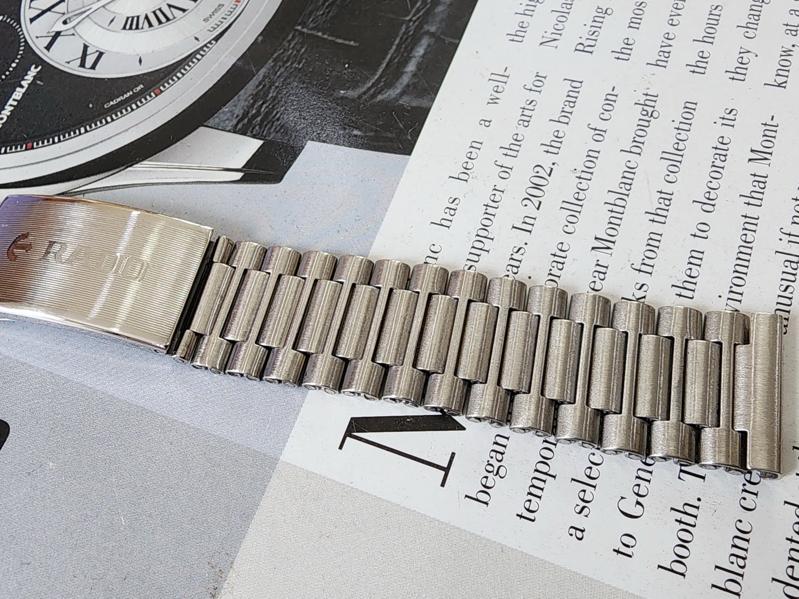 Rare ORIGINAL RADO NSA BRACELET 18MM end piece Silver color for diastar balboa.
