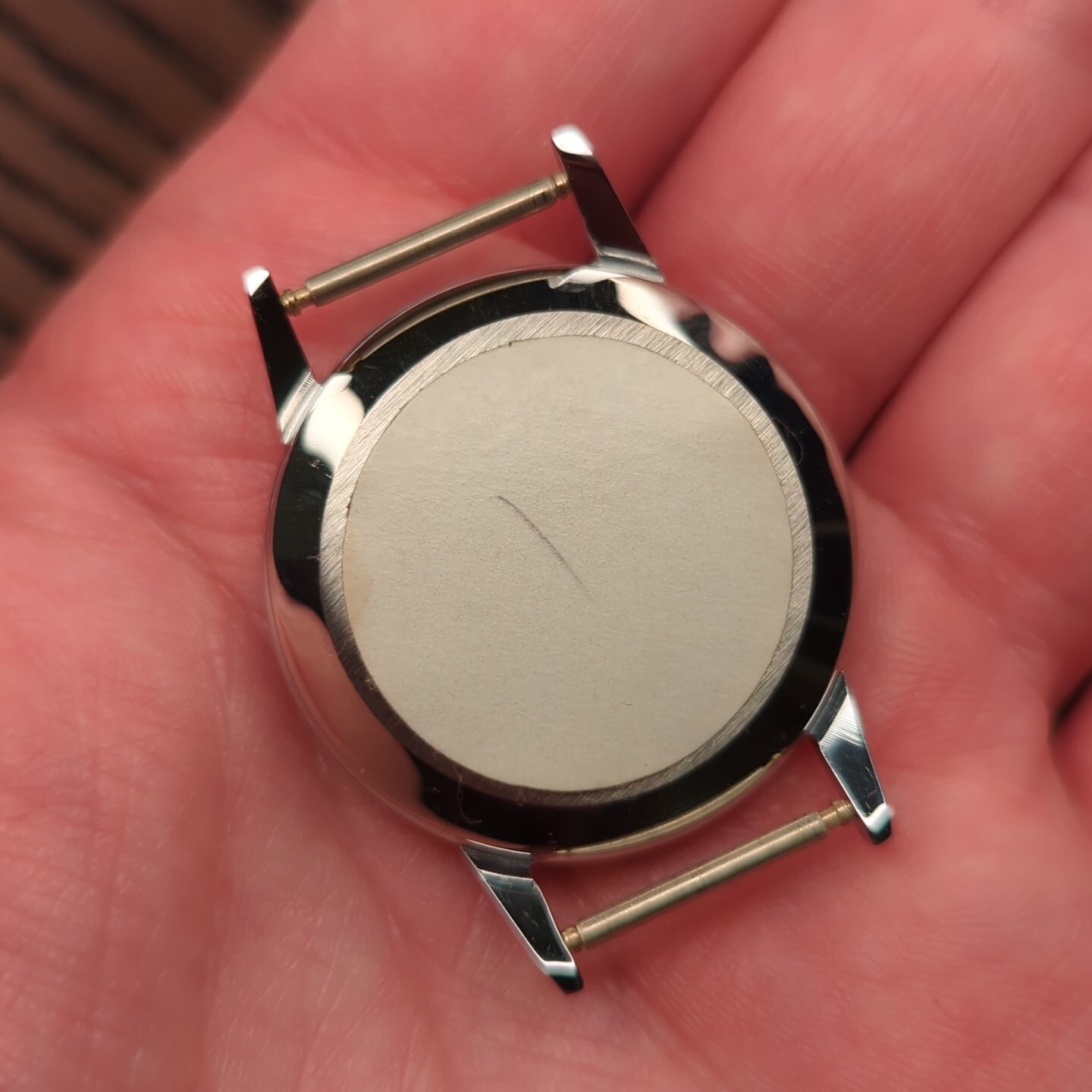 Cyma New Old Stock Watch Case from 1963, 35mm for Cal 484 28mm Movement
