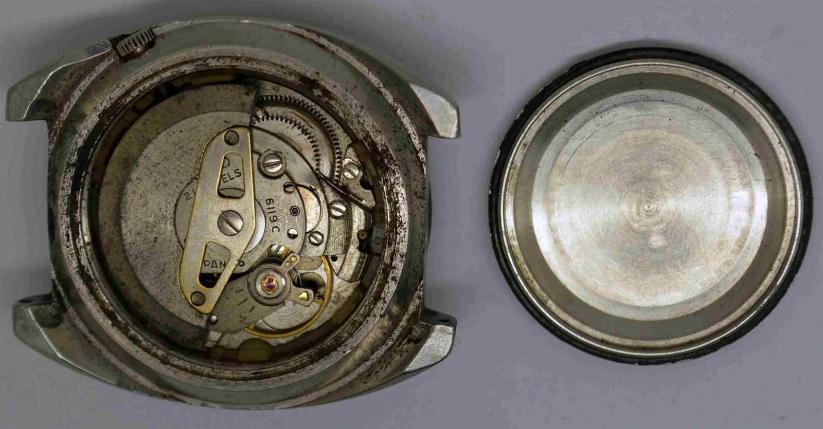 VTG SEIKO Steel Wristwatch. Cal: 6119C. For Service