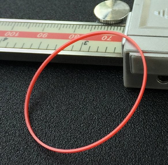 0.85-0.9mm Red Watch Gasket Watch Back Case Waterproof Seal Ring Replacement
