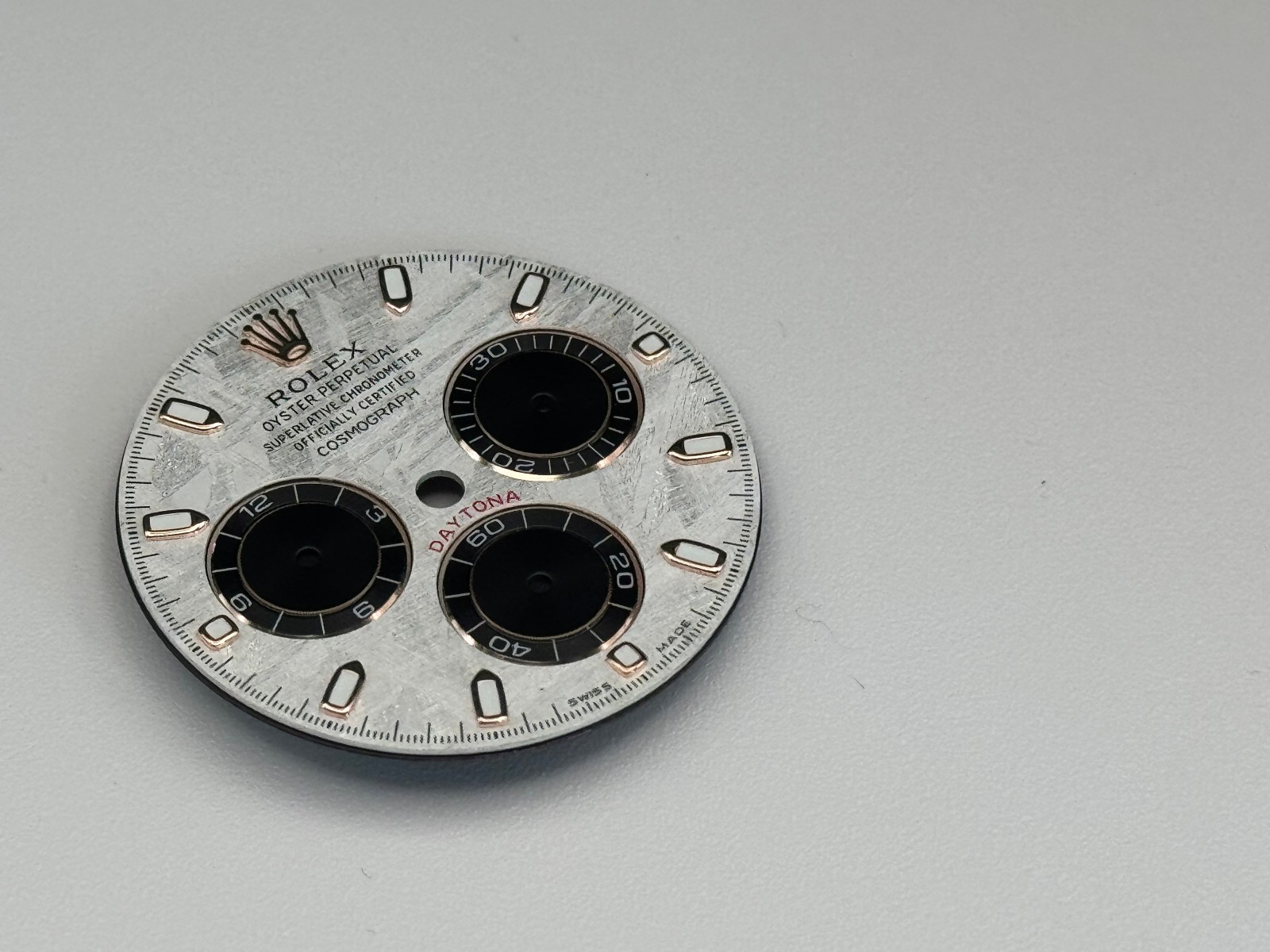 Rolex Daytona 116505 116515 Genuine Meteorite Dial – Rose Gold Markers – Gibeon