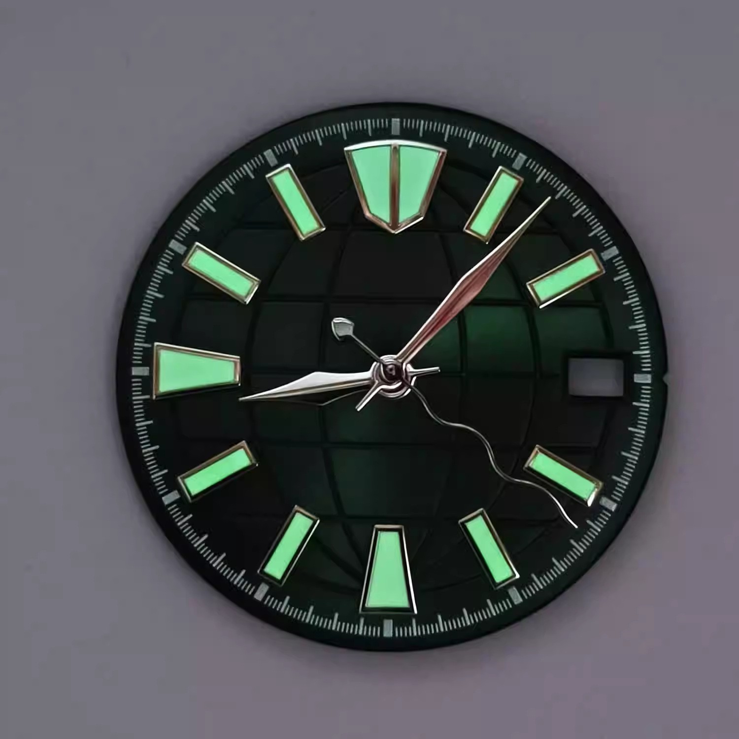 28.5mm Sunburst Watch Dial Fits NH35 NH36 7S26 Movement Mod Part Green