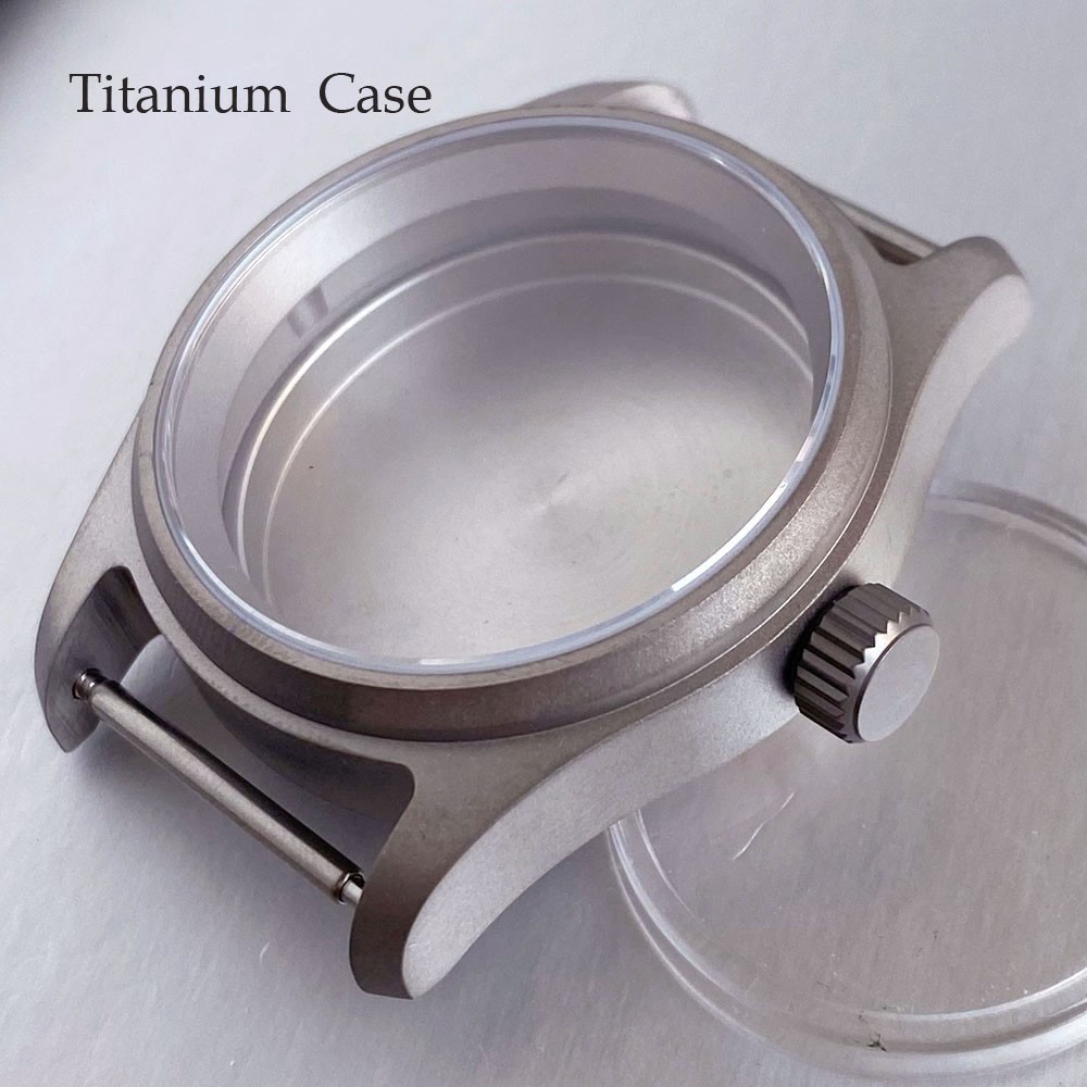 Sapphire Glass Titanium Watch Case 39MM Fit NH35 Miyota 8215 PT Waterproof Case