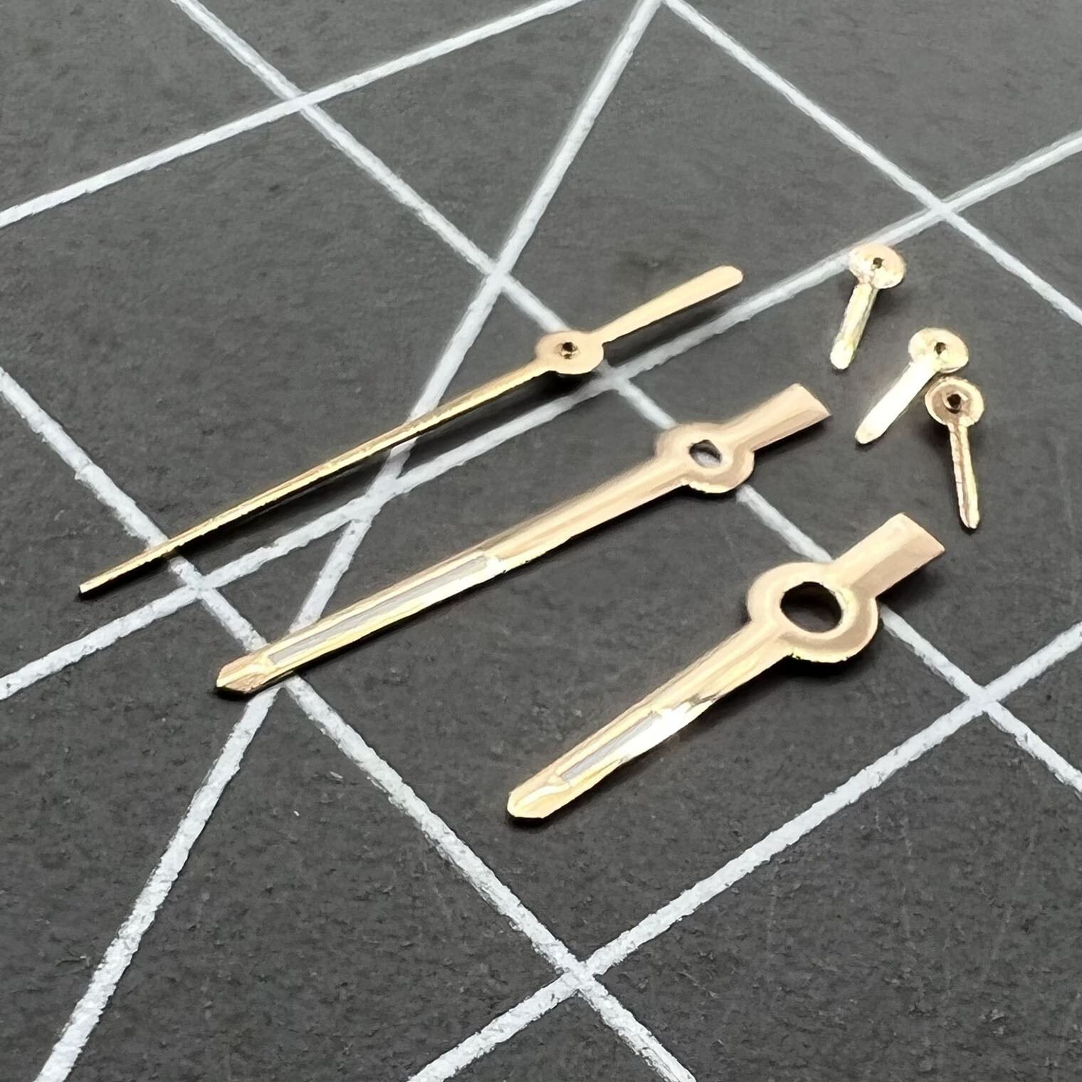 11mm Watch Hands Rose Golden Trim Green Lume for VX3J VX9J VX7J VX3N VX9N VX42