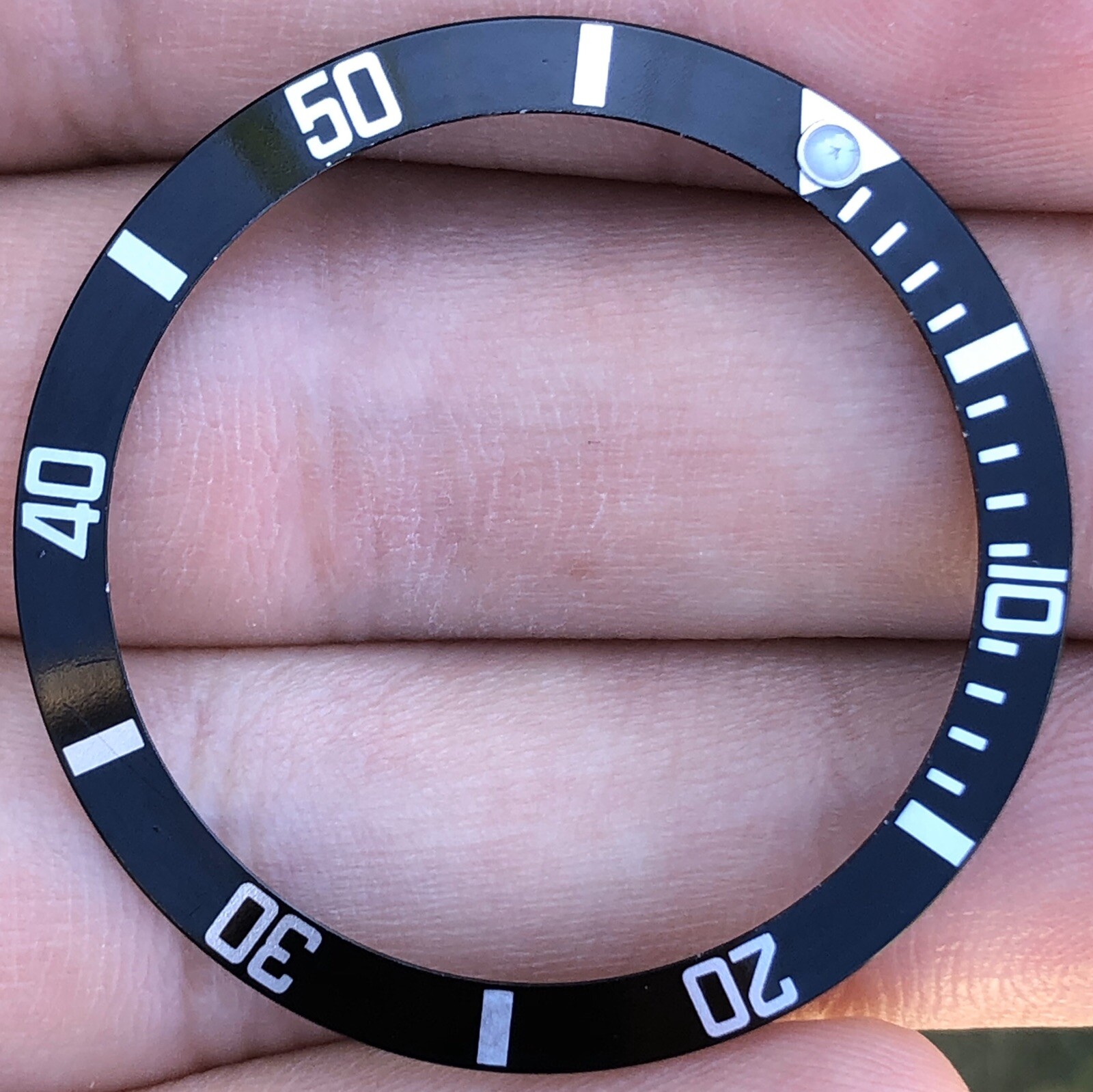 Genuine Rolex Submariner Date 16610 16610T 16800 168000 Black Bezel Insert #2273