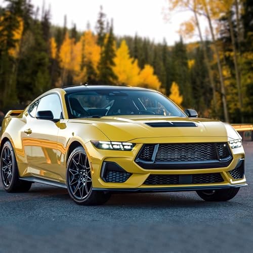 Front Bumper Grille Side Trim Cover Compatible with 2024 2025 Ford Mustang