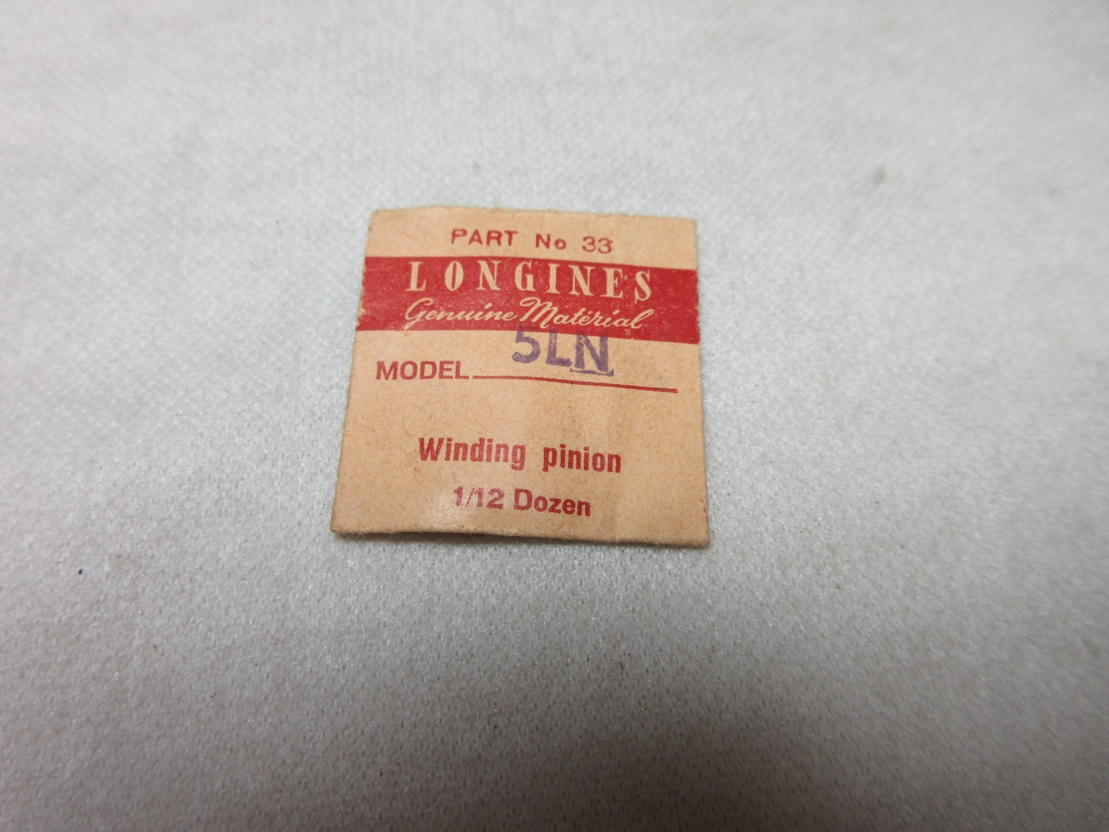 LONGINES WATCH WINDING PINION #33 MODEL 5LN REPLACEMENT REPAIR PART #77