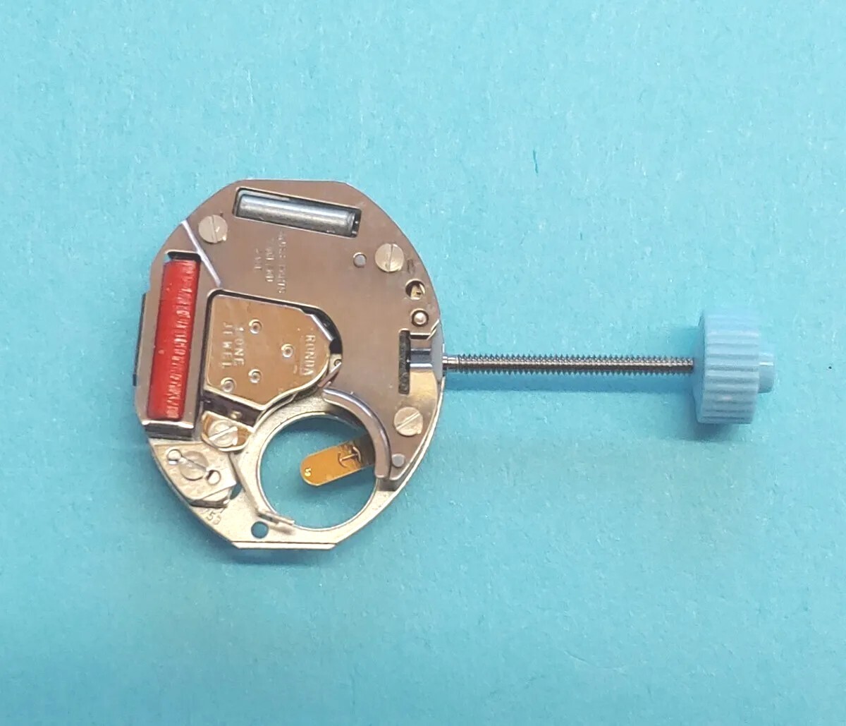 Ronda SA 753 Swiss 1 Jewel Quartz Movement. Sets, Runs, Keeping Time 24 Hr.