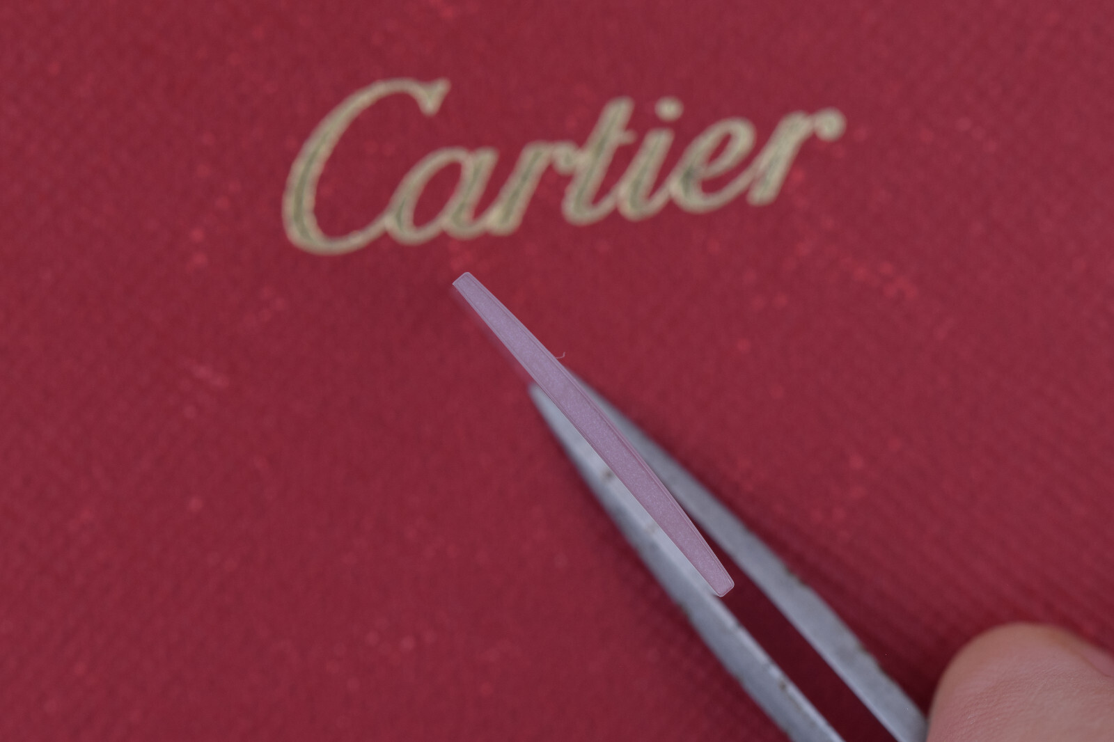 CARTIER Santos Galbee Sapphire Crystal 100% orig. Cartier 21.13 x 18.13 mm (3777