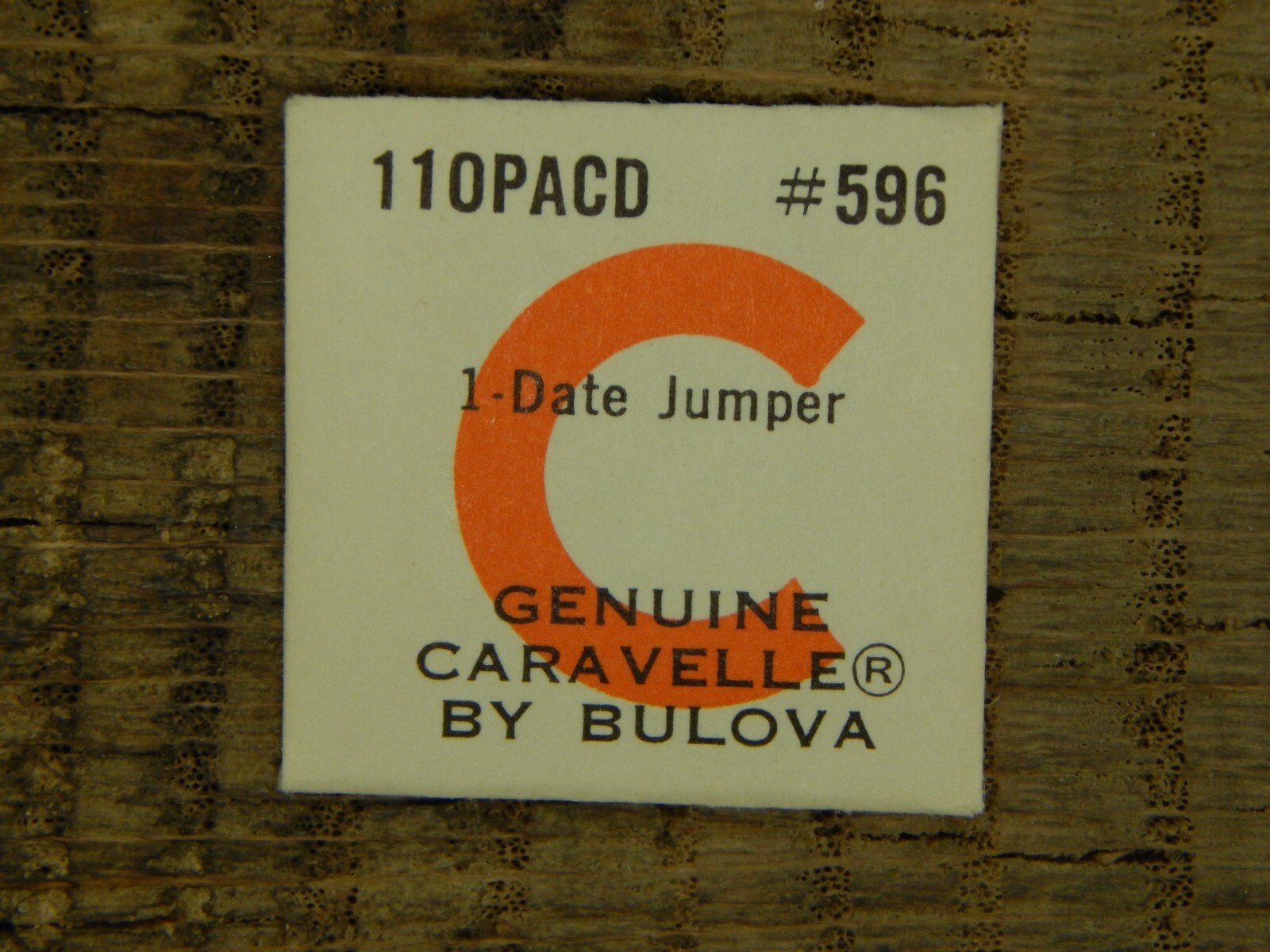 Genuine Caravelle by Bulova 11OPACD Date Jumper 596 Watch Part NEW OLD STOCK
