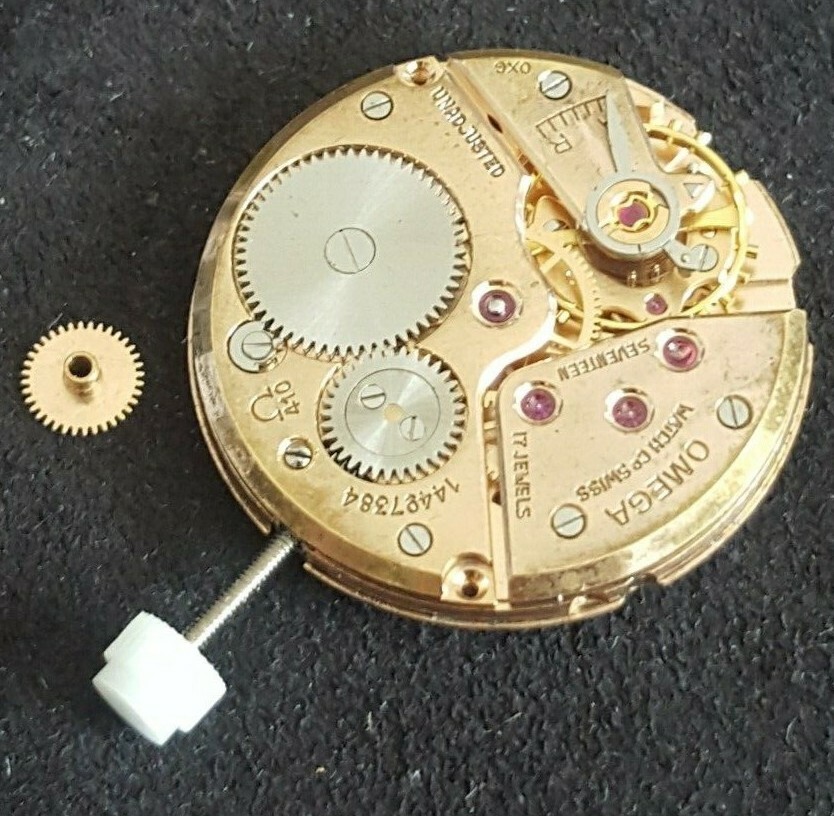 Omega Movement Caliber 410, 17 Jewels, Hour Wheel Height 1.50mm