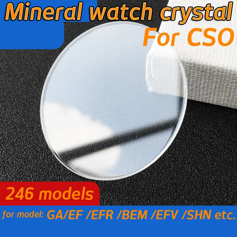 Mineral Watch Crystal for CSO GA110 EF EFR BEM EFV SHN Watch Glass Round Mirror
