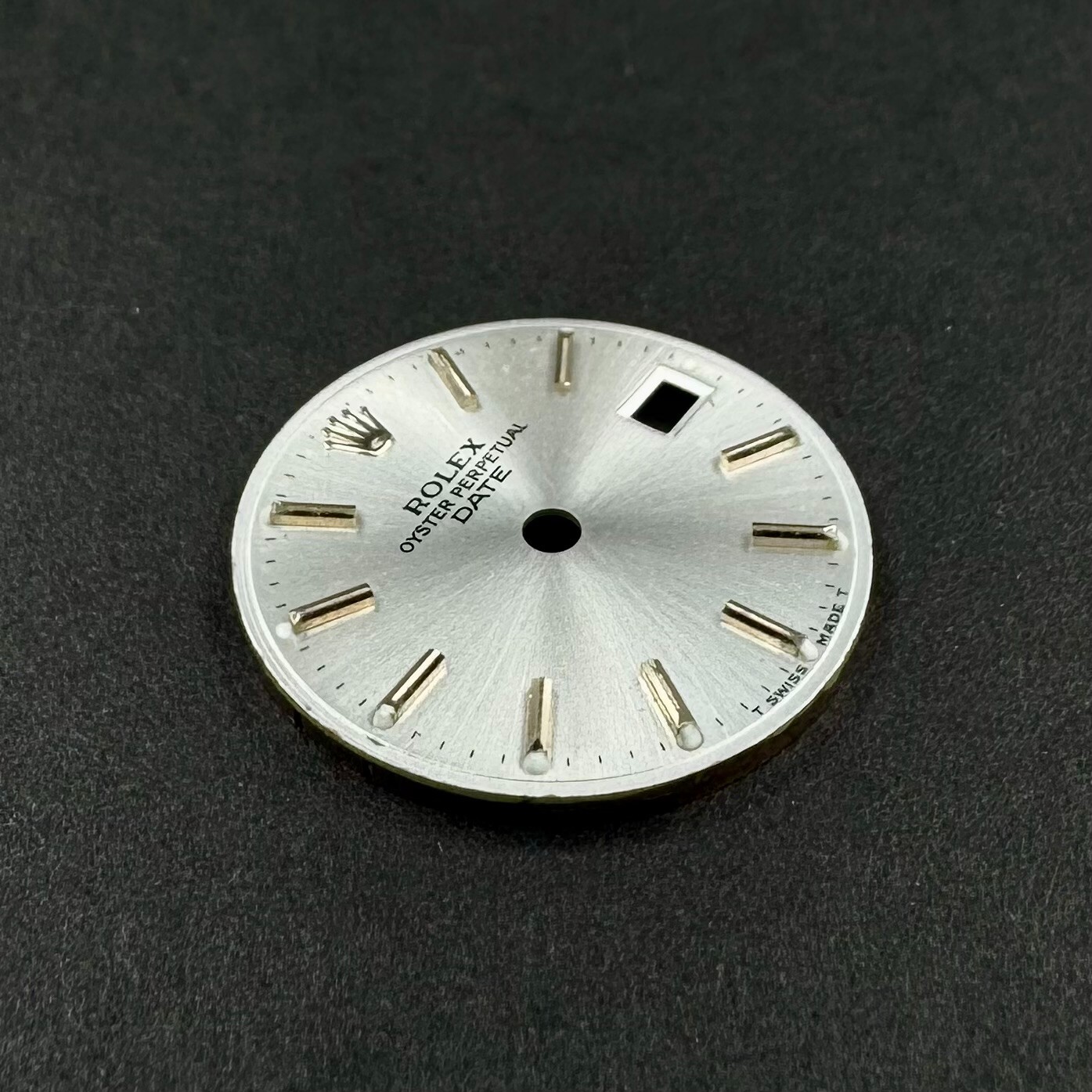 AUTHENTIC ROLEX OEM 26MM DATE SILVER DIAL WHITE GOLD INDEX 69179 LADIES