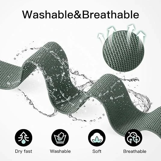 6 Pack Stretchy Nylon Watch Bands Compatible with Garmin Vivoactive 6/Vivoactive