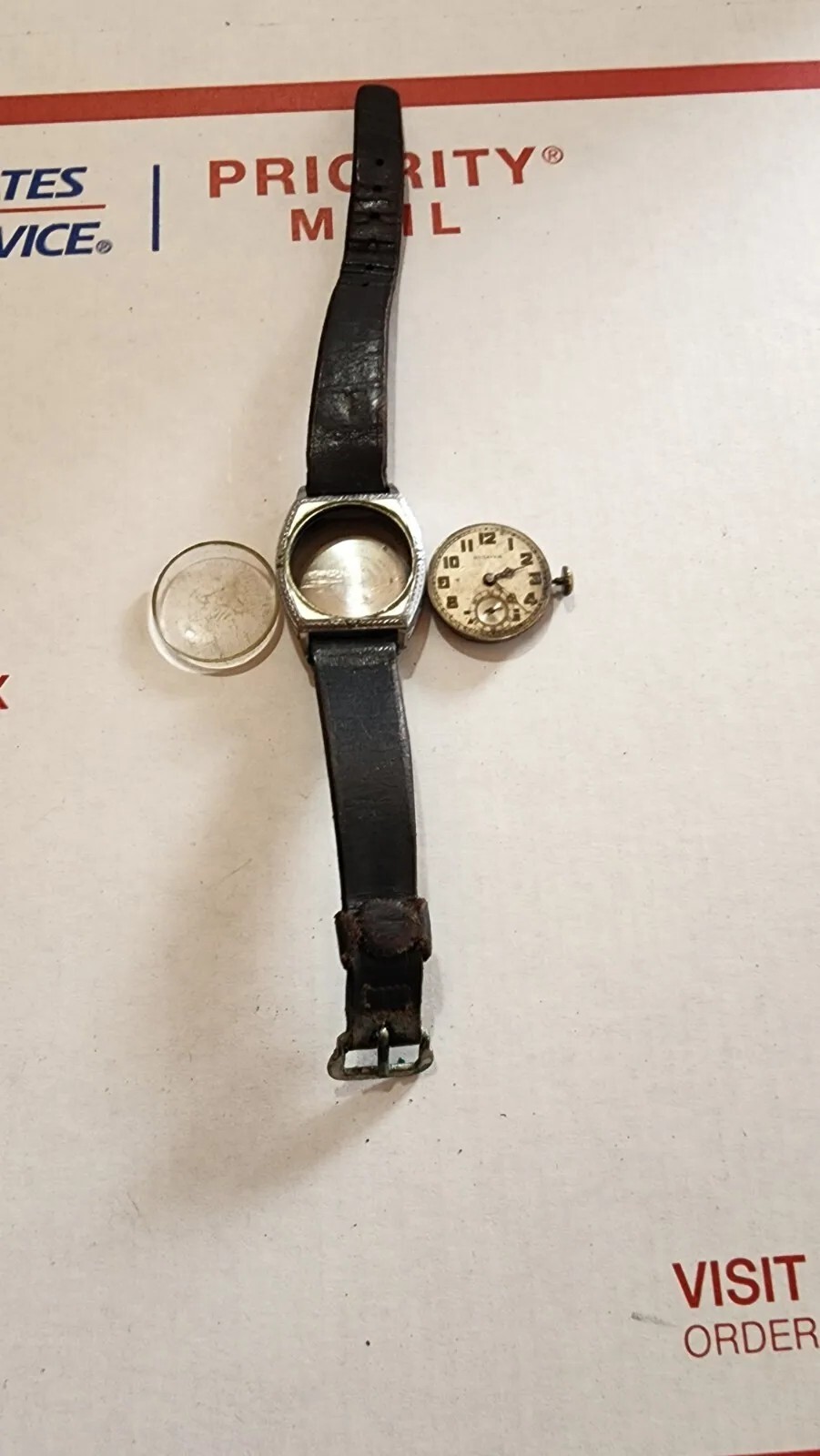 Vintage 14k supported by metal benrus with Bulova movement 4 parts or repairs K2