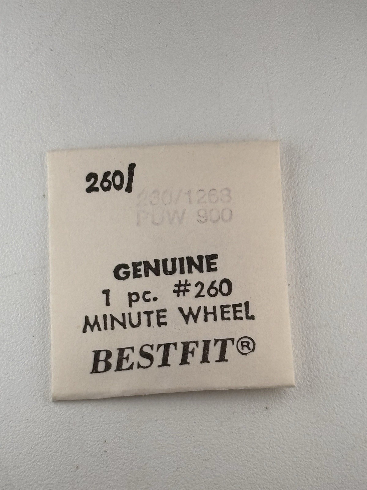 To Fit PUW 900 200/1268 #260 Minute Wheel Bestfit