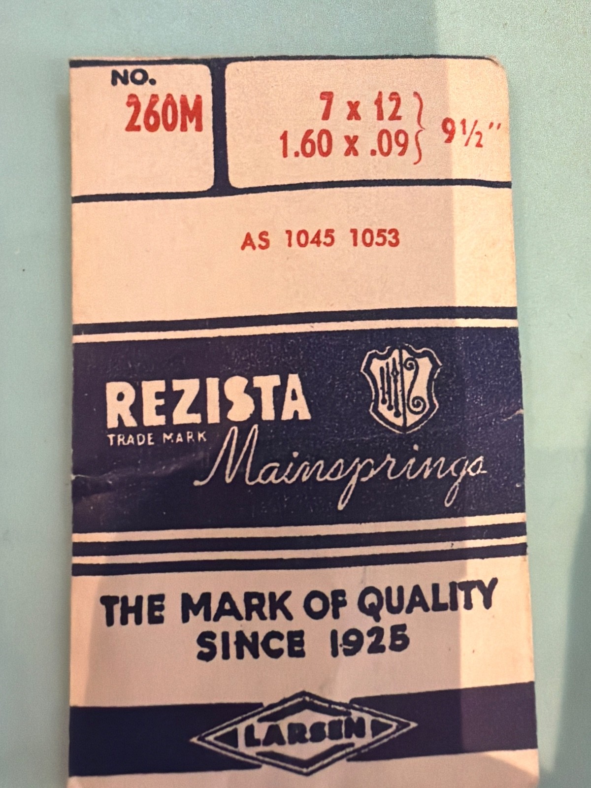 Rezista Mainspring – NOS – Various Calibers
