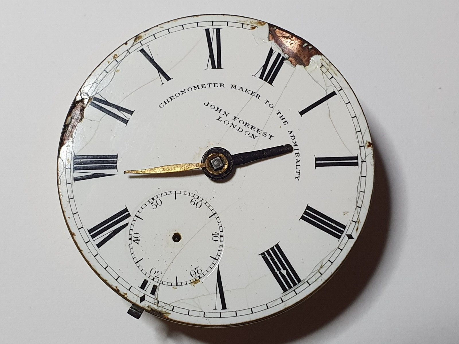vintage John Forrest key winding pocket watch movement only x1