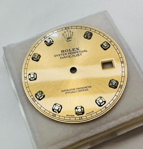 Authentic Rolex Factory Champagne Diamond Dial for Datejust 41 126333 126303