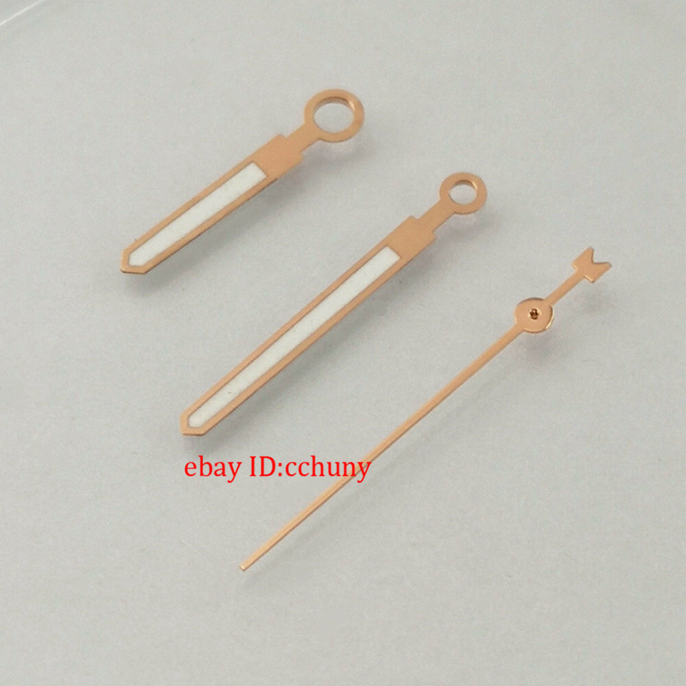 Silver/Rose gold Watch Hands Fit Miyota 8205 8215 821A DG2813 3804 Movement