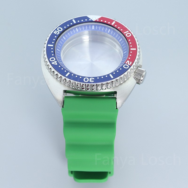 45mm Watch Case Strap Modify turtle skx007/009 Mod Sapphire For Seiko NH34 35 38