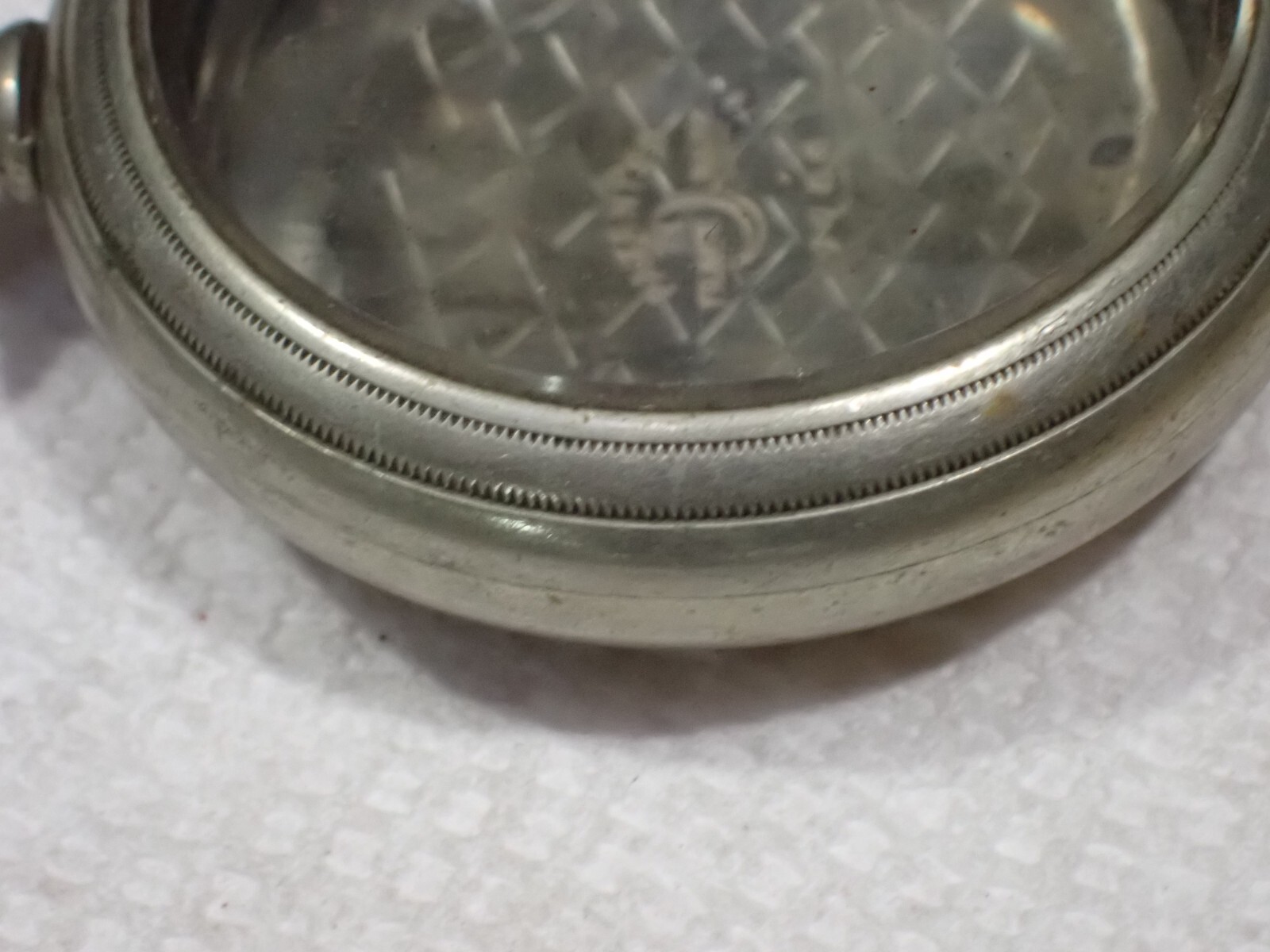 Vintage Crescent Swing Out Pocket Watch Case Silverode good used 18s 9766
