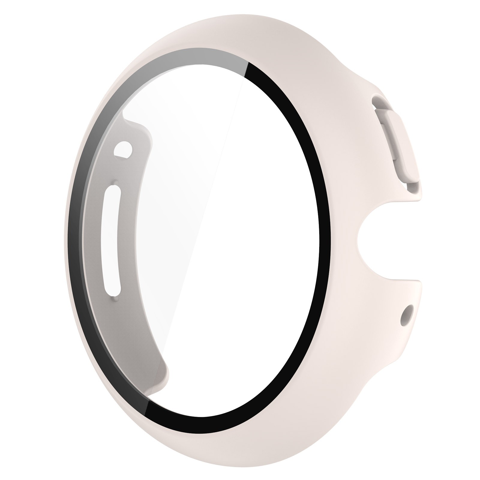 PC+Tempered Film One-piece Watch Protective Case for Google Pixel Watch