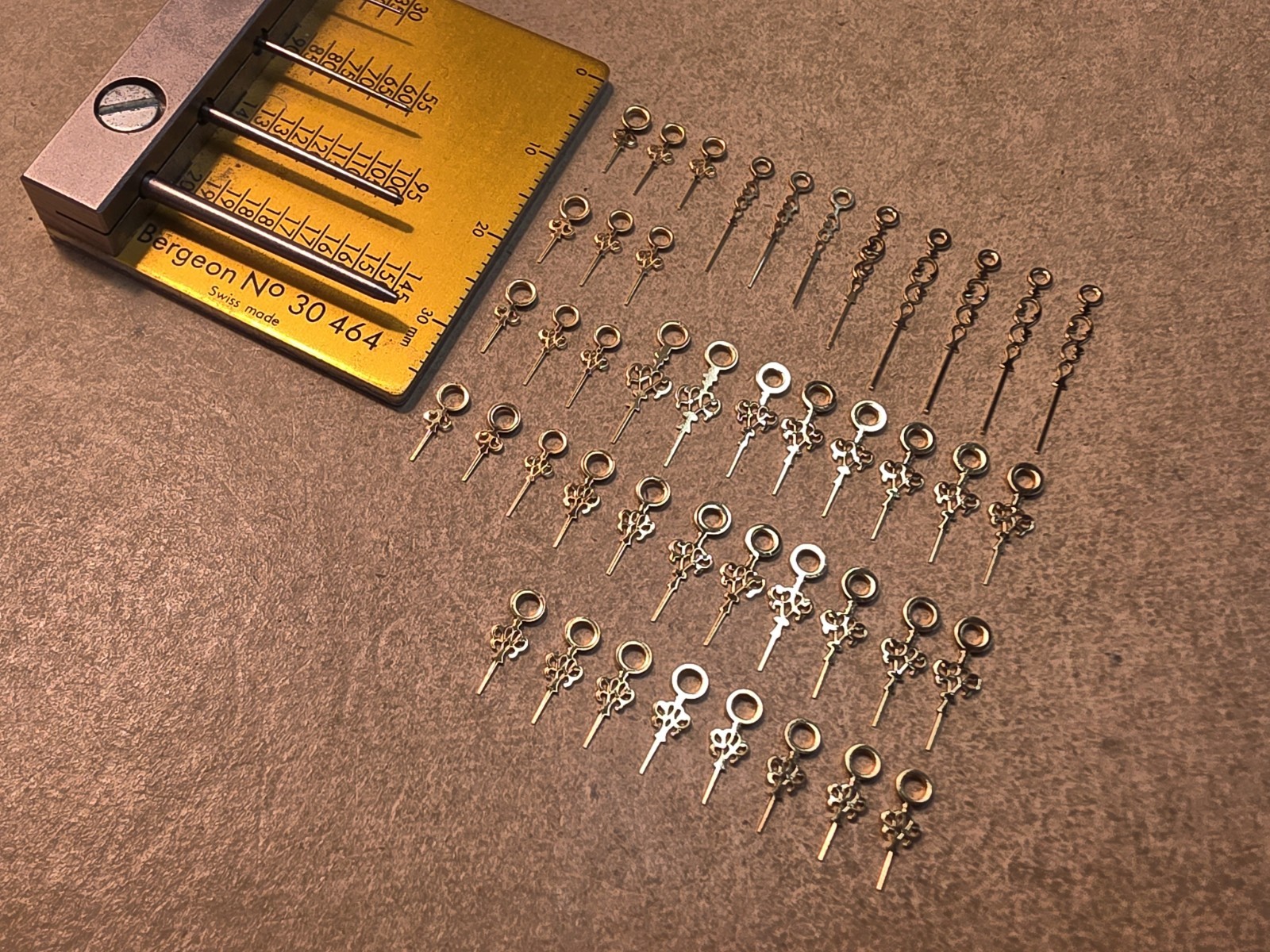 Lot Of 44 Mixed Vintage NOS Gilt Louis Wristwatch Hands-Variety Of Lengths/Sizes