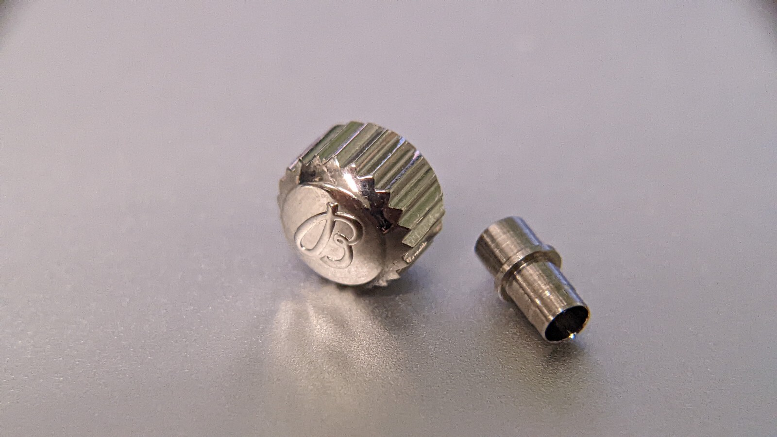 Unbranded screwdown CROWN 6.5mm CAV-5304W Tap 10 (0.90mm stem) with Tube