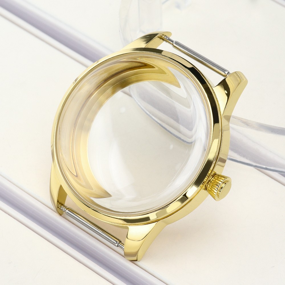 Gold 316L Watch Case 33mm/40.6mm For Seiko NH34 NH35 NH36 NH38 Movement